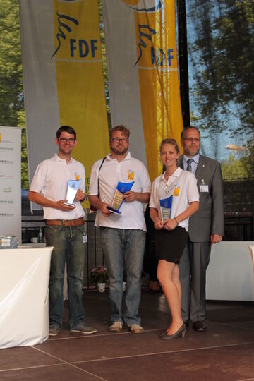 Michael Liebrich, Stefan Gttle, Stephanie Kollmar (von links nach rechts).