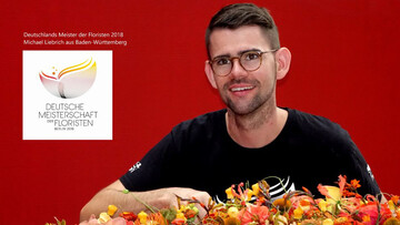 Michael Liebrich ist amtierender Deutscher Meister der Floristen.