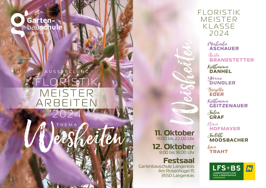 Vom 11. bis 12. Oktober findet die Meisterschau Langenlois statt.