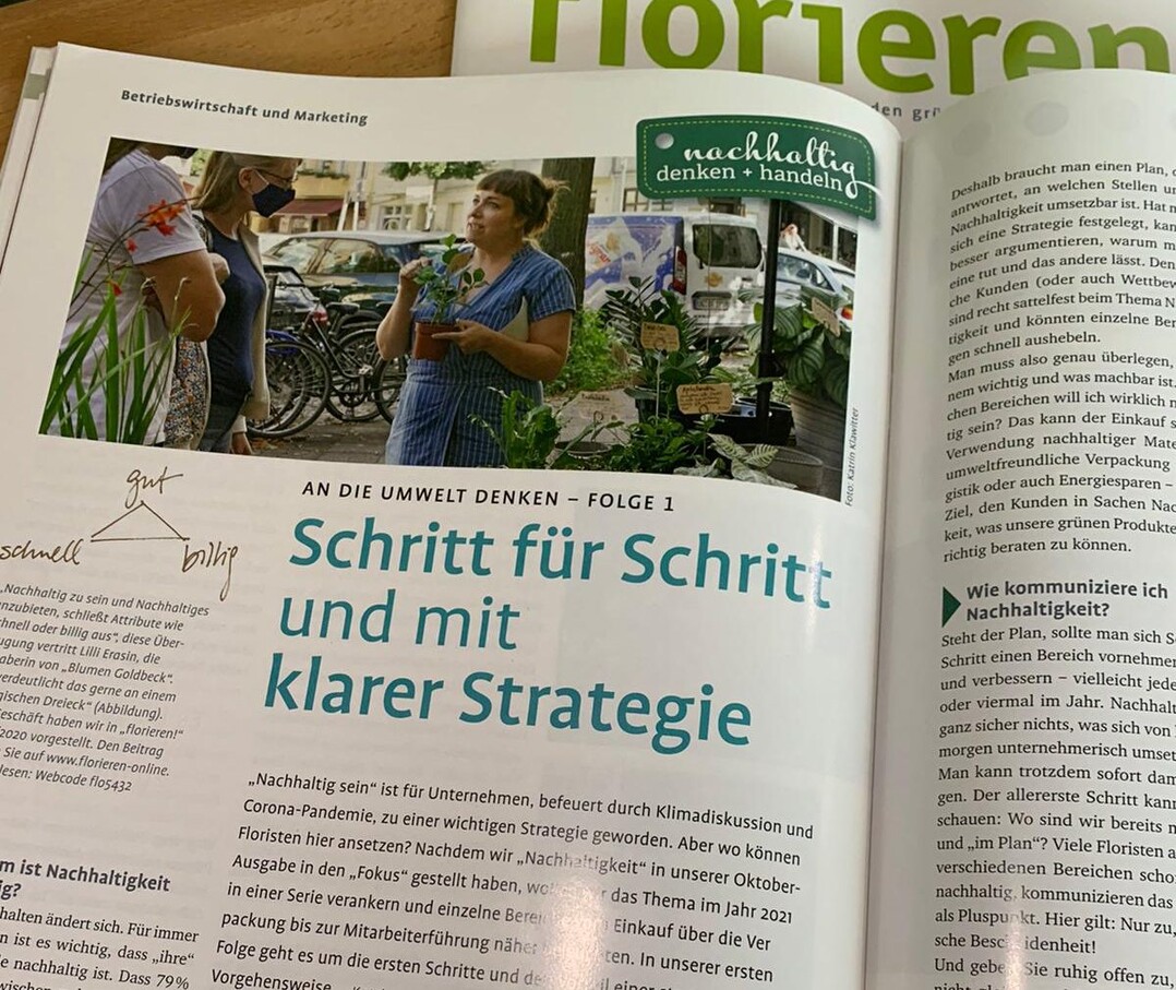 Die neue Serie "nachhaltig denken und handeln" wird von Katrin Klawitter betreut