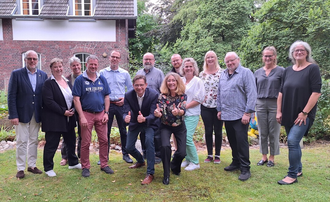 Gruppenbild nach konstruktivem Austausch über die Nachhaltigkeit in der Floristik