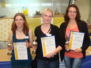 (v.l.n.r.) Sonja Russek, Nina Grupe, Tatjana Jenz
