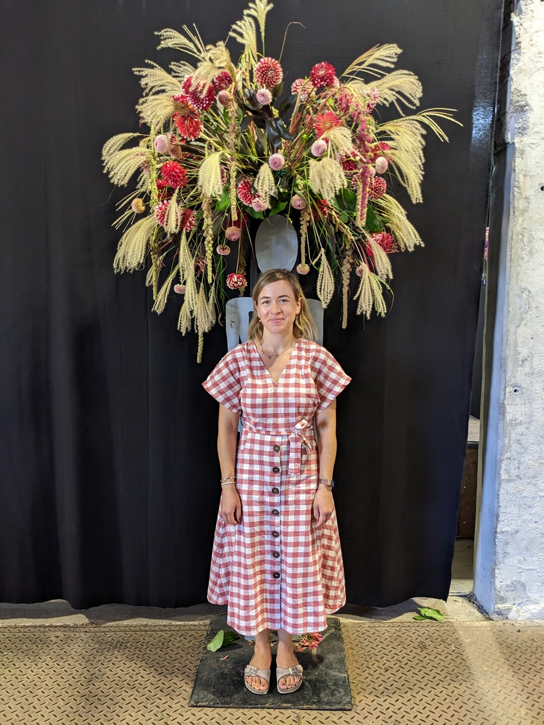 Mehrere Selfiepoints luden die Besucher(innen) zur Interaktion mit den blumigen Exponaten ein. 
