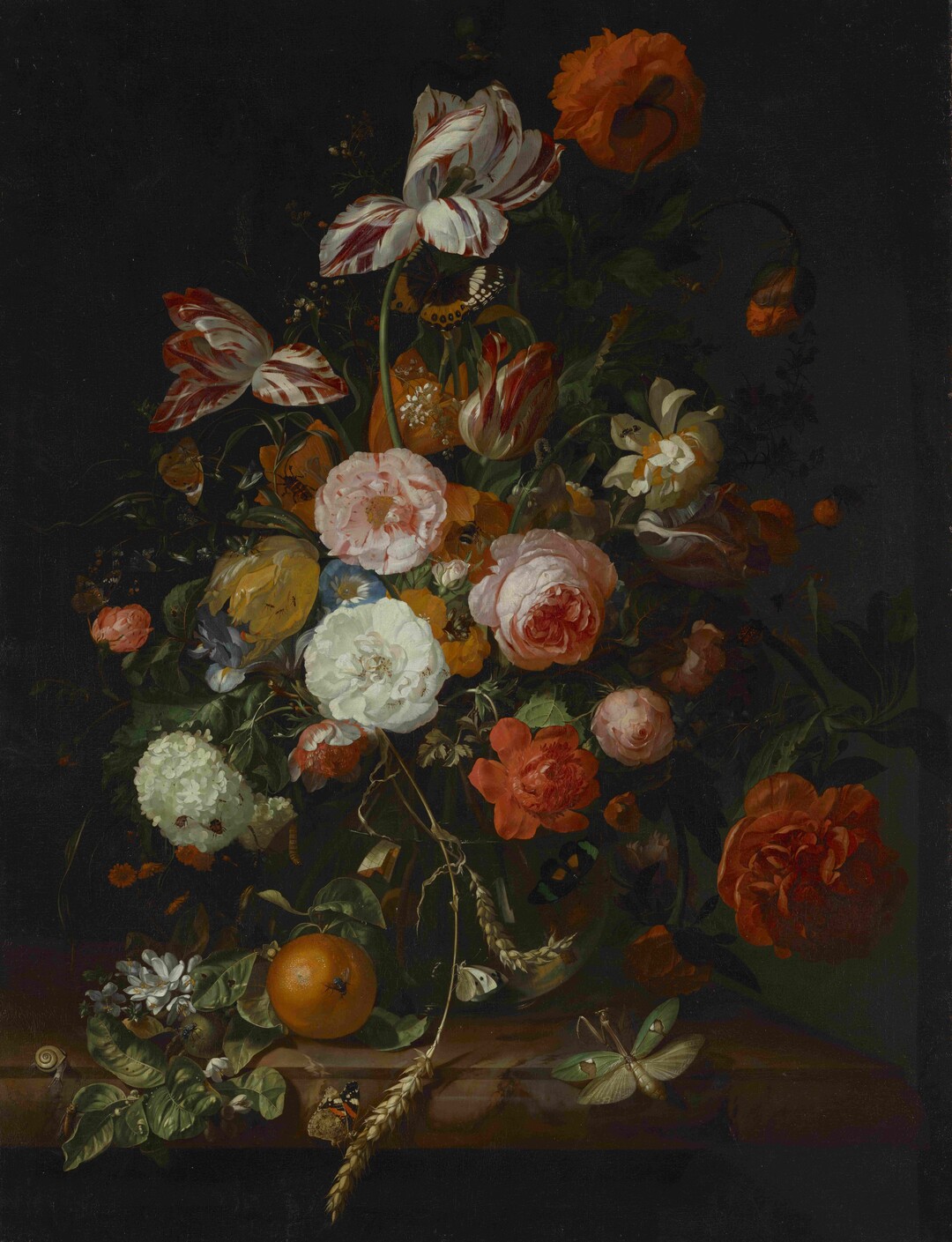 Rachel Ruysch (16641750), Blumenstrau, 1708, l auf Leinwand, 92,3 x 70,2 cm, 
Inventarnummer 430, Bayerische Staatsgemldesammlungen  Staatsgalerie im Neuen Schloss Bayreuth