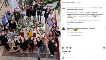 Das Saarpark-Center machte auf Instagram auf den Wettbewerb aufmerksam.<br>