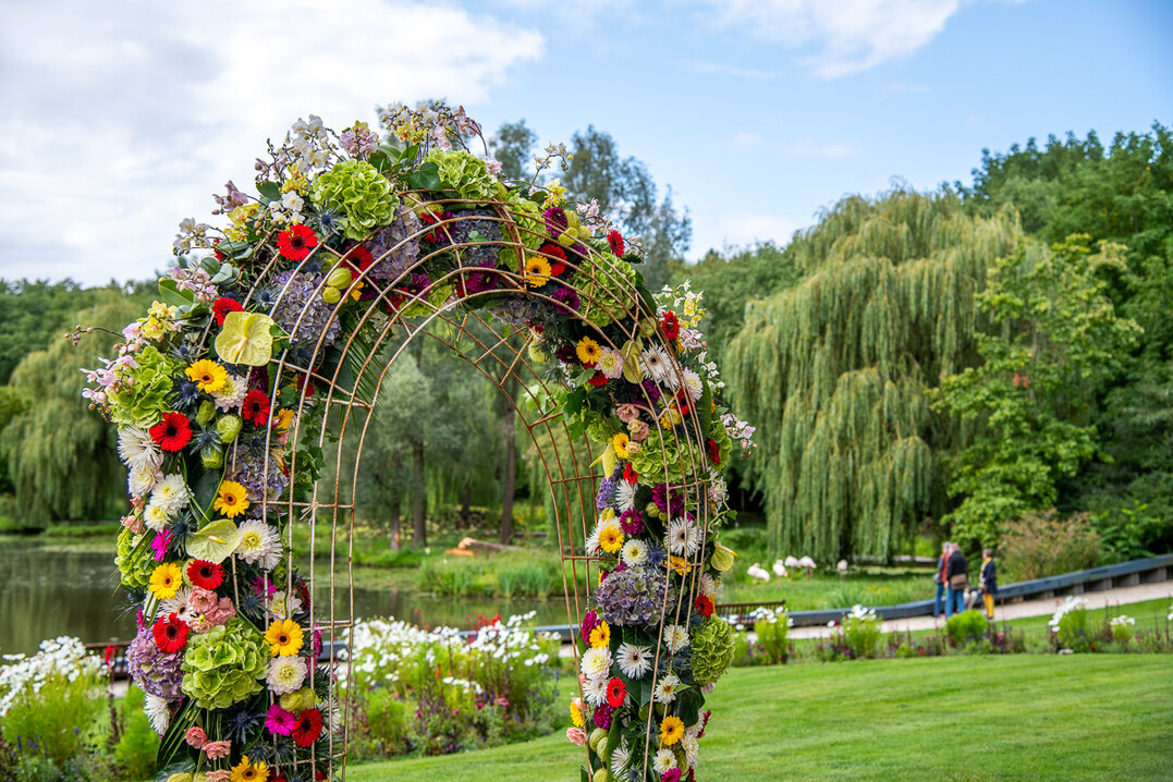 Überall im Park werden Blumenobjekte zu bewundern sein.