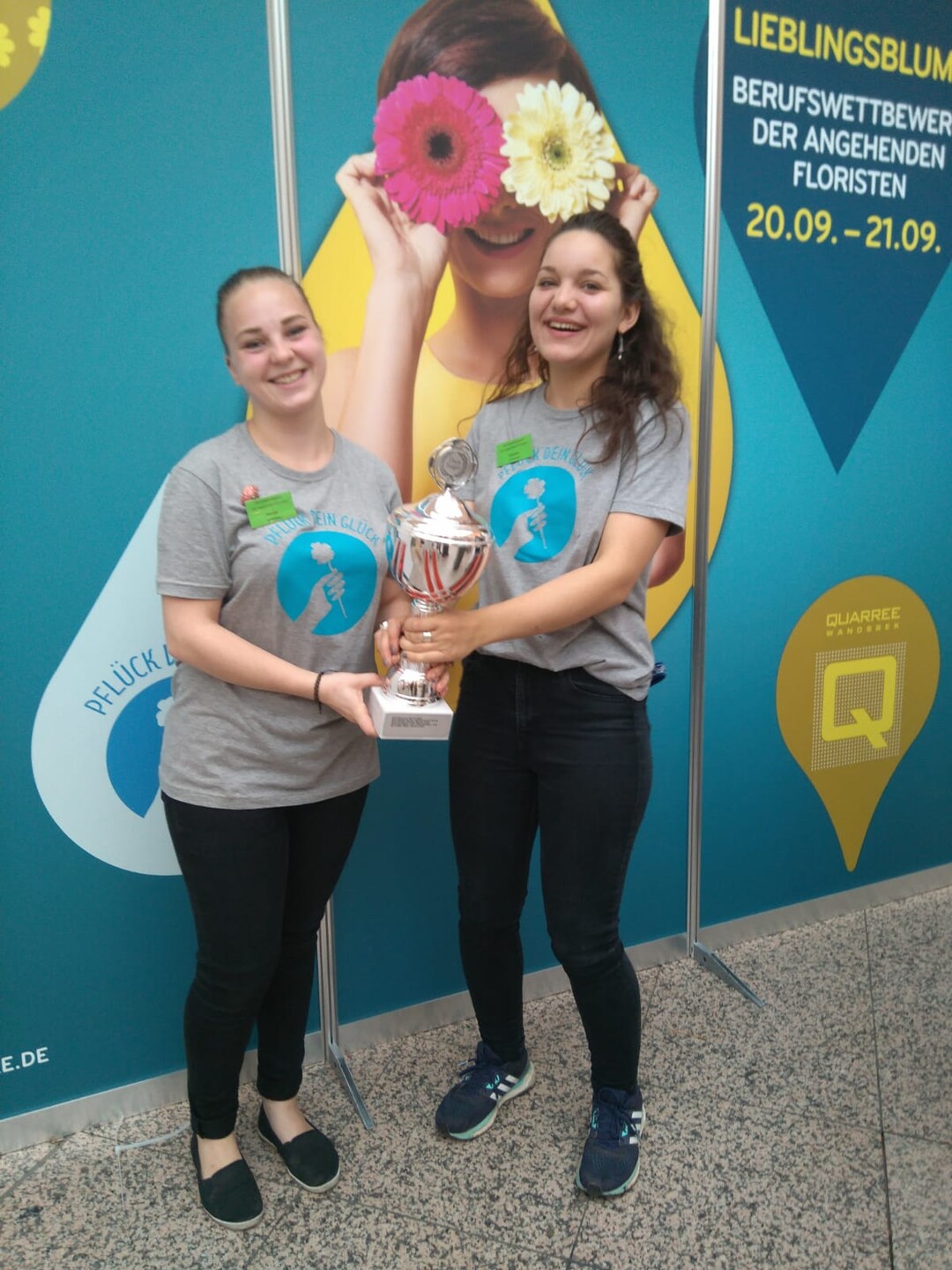 Punktgleich landeten Natalie Linstdt und Caroline Zhringer auf dem 1. Platz bei der Wahlarbeit.