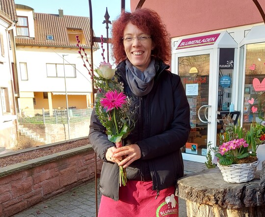 Sina Bertsch ist Inhaberin des Blumengeschfts "Blumenstiel" in Wimsheim