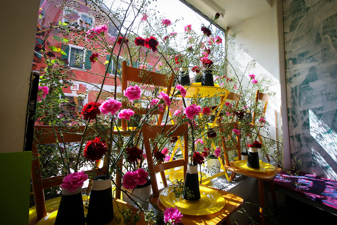 Auch das Schaufenster der Blumenschau erstrahlt wieder in neuem Glanz.