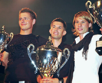 von links: Zygmunt Piotr Sieradzan (3. Platz) , Attila Rozsondai (1. Platz) und Felix Geiling-Rasmus (2. Platz)
