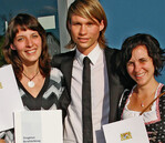 Freuen sich über den Meisterpreis: Diana Roos,
Felix Geiling-Rasmus und Carolin Engler (v.l.).