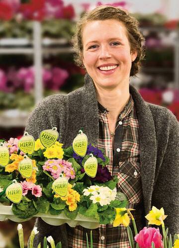 Ich bin von hier!-Blumen und -Pflanzen sind
am Etikett zu erkennen.