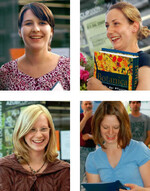 Die Gewinnerinnen des 1. Azubi-Cups in Deisslingen:
Anna-Lena Serrer (oben links), Isabell
Kubasek (oben rechts), Ruth Breithack (unten
links) und Sabrina Kern. Eine Fotogalerie finden
Sie unter www.pflanzenforum-sued-west.de