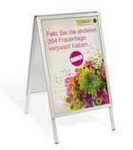 Humorvoll weist
Fleurop auf den
Frauentag hin.