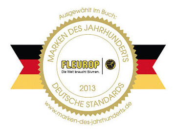 Fleurop wurde am 22. November 2012
vom Verlag Deutsche Standards Editionen
als Marke des Jahrhunderts ausgezeichnet