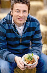 Jamie Oliver wirbt für
Gemüse und Kräuter