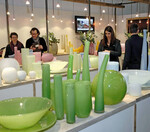 Auf der TrendSet war zu beobachten,
dass Aqua- und Rottöne langsam Lila
ablösen. Grün bleibt aktuell.