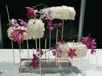 Japanischer Beitrag am Stand der International Teachers of Floristry.