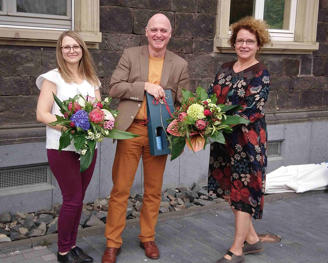 Neueinfhrung und Verabschiedung (v.l.n.r.): Inna Besler, Karlheinz Schober und Prsidentin Andrea Reiprich.
