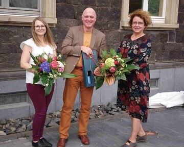 Neueinfhrung und Verabschiedung (v.l.n.r.): Inna Besler, Karlheinz Schober und Prsidentin Andrea Reiprich.